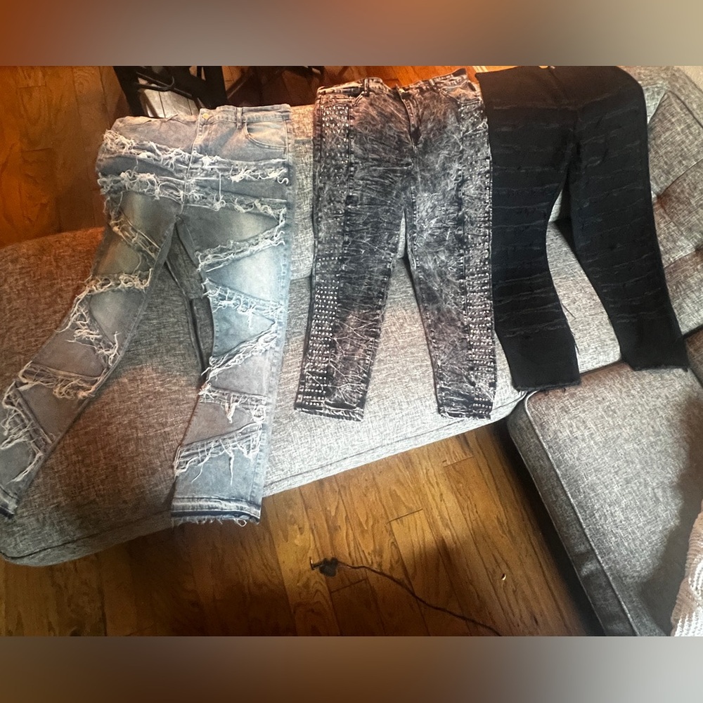 3 pair of mens denim jeans all new never worn